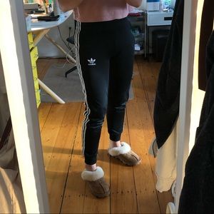 Black Adidas sweatpants